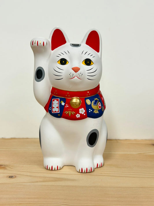 作舍 藥師山招財貓 (白色/大）  | Craftman House Lucky Cat (White/Large)