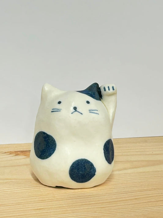 作舍 染貓 招財(丸) | Craftman House  Lucky Cat - (MARU)
