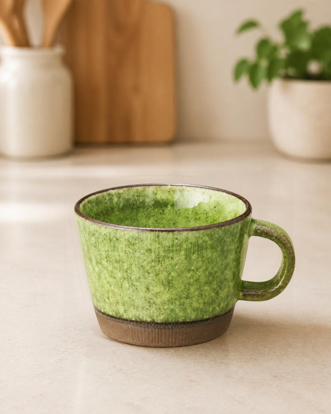 美濃燒 綠松石色/橄欖綠色馬克杯  | Mino Ware Turquoise / Olive Green Mug