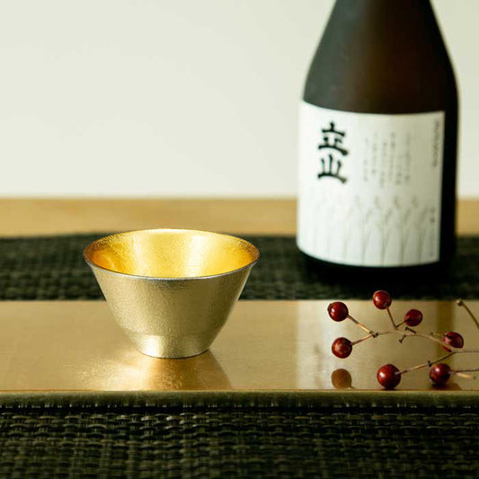 【能作NOUSAKU】金箔喜宴杯 | Nousaku Sake Cup KIKI (Gold)
