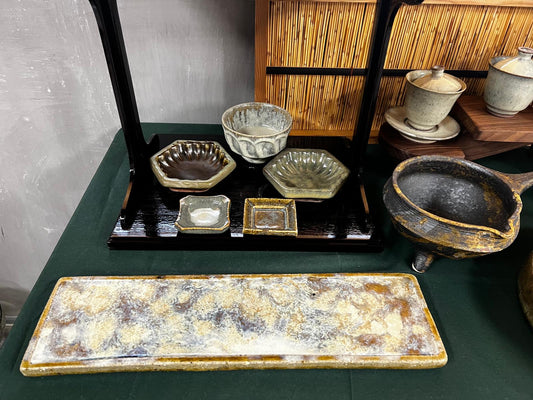 樂久登窯 長方皿 藍 | Rakutogama Rectangular Plate (Blue)