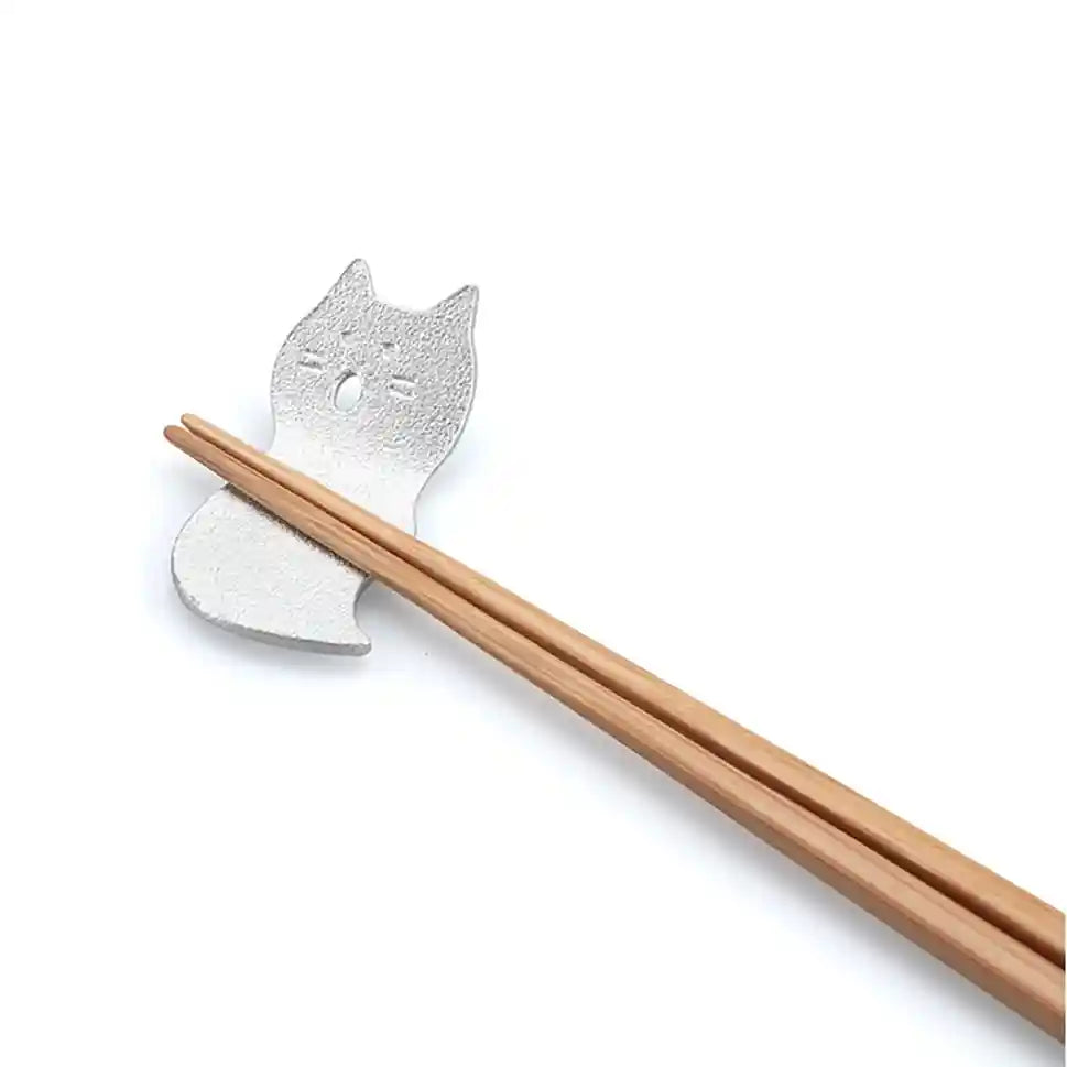 【能作NOUSAKU】貓咪合唱團筷子座/線香座 | Nousaku Chopstick Rest/ Incense Stand - Singing Cats - Set of 2