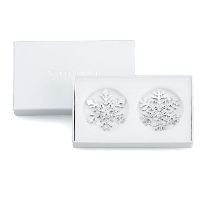 【能作NOUSAKU】純錫雪花筷子座 - 2入 | Nousaku Chopstick Rest - Tin Crystal - Set of 2