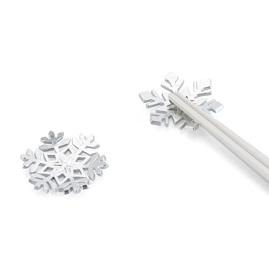 【能作NOUSAKU】純錫雪花筷子座 - 2入 | Nousaku Chopstick Rest - Tin Crystal - Set of 2