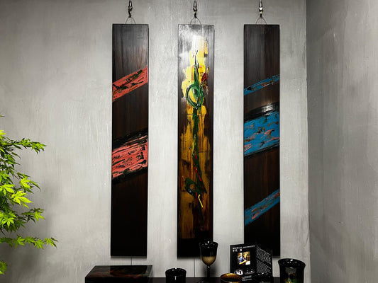 輪島塗漆器 直額 | Nakakado Vertical Panel