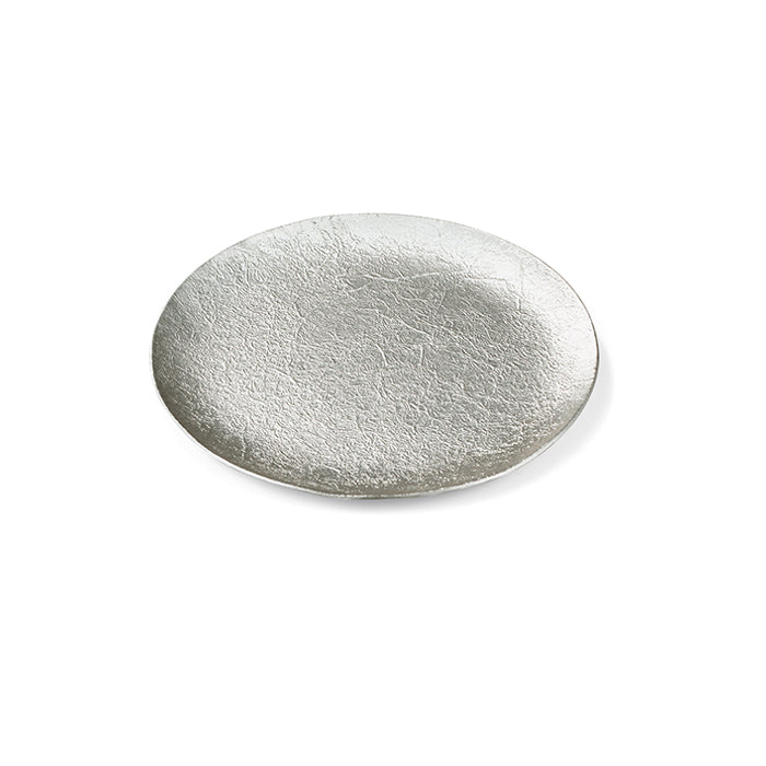 【能作NOUSAKU】圓盤 - 布紋/冰裂紋| Nousaku Round Plate - Cloth/ Cracked Ice - S