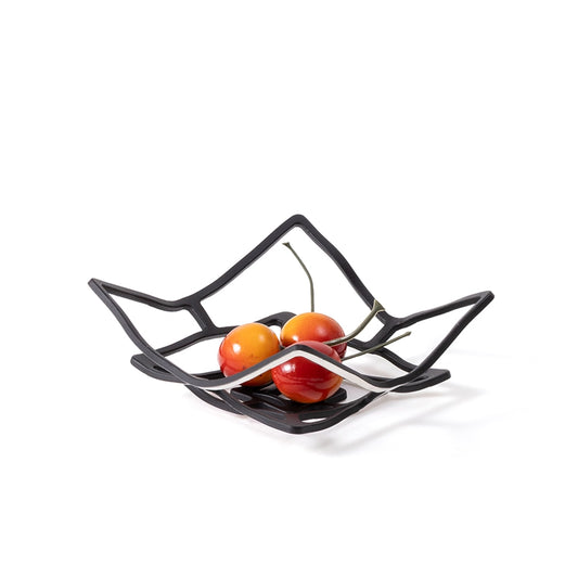 【能作NOUSAKU】翻轉雙色 方形KAGO置物籃 | Nousaku KAGO Square - S - Reversible Black