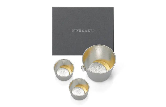 【能作NOUSAKU】金色月光酒器組 | Nousaku Sakeware Set - Moon (Gold)