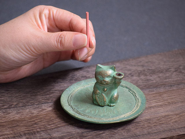【銀雅堂】純黃銅香爐 – 貓咪 | Solid Brass Incense Holder - Cat