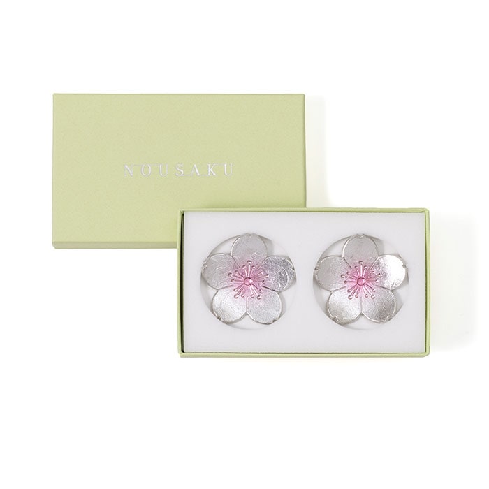 【能作NOUSAKU】淡櫻櫻花筷架組- 2入 | Nousaku Chopstick Rest - Sakura - Set of 2