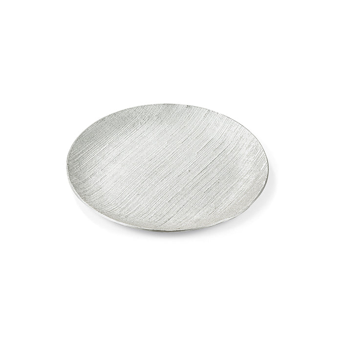 【能作NOUSAKU】圓盤 - 布紋/冰裂紋| Nousaku Round Plate - Cloth/ Cracked Ice - S